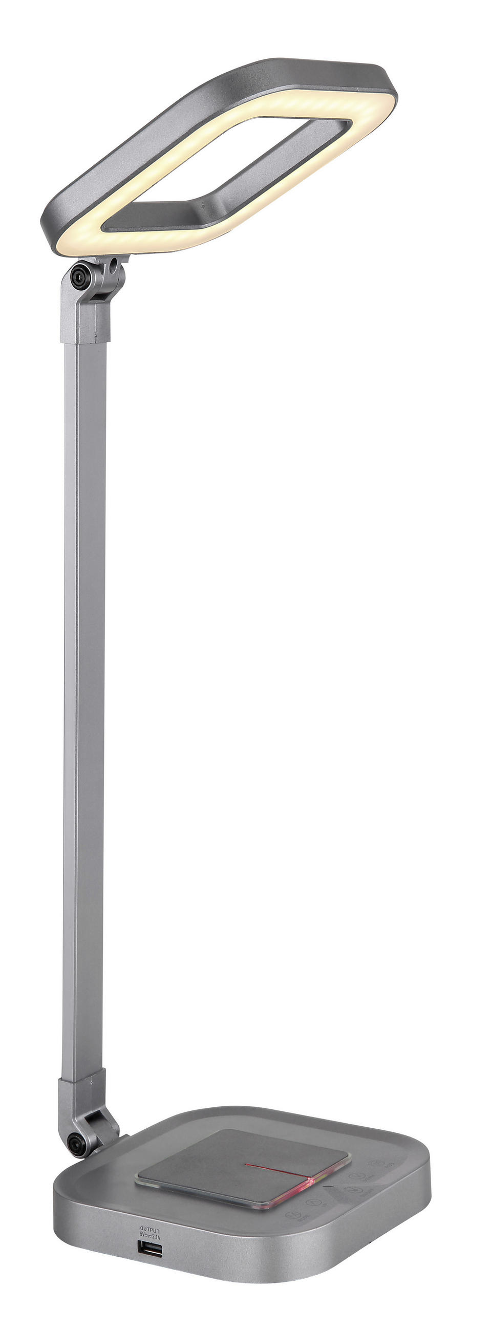 TISCHLEUCHTE  - Weiß/Grau, Basics, Kunststoff/Metall (14,5/14,5/43cm) - Globo