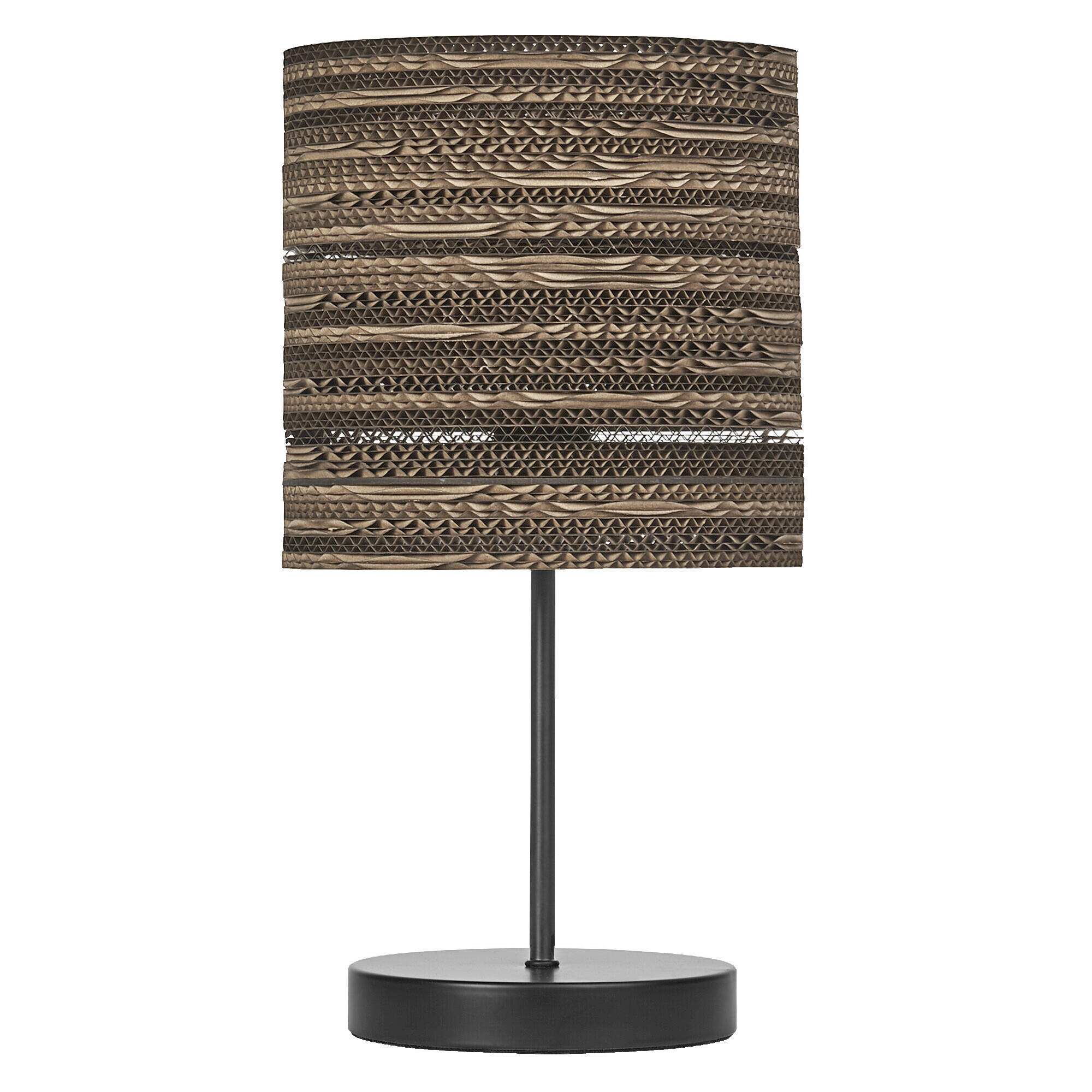 TISCHLEUCHTE 20/38,5 cm - Braun, Natur, Karton/Metall (20/38,5cm) - Osram