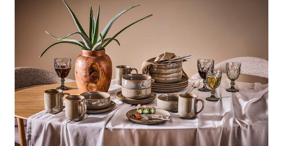 KOMBISERVICE Marbella 20-teilig  - Braun, Trend, Keramik - Novel