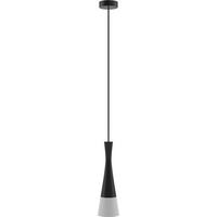 HÄNGELEUCHTE 12/150 cm  - Schwarz/Weiß, Design, Holz/Textil (12/150cm)