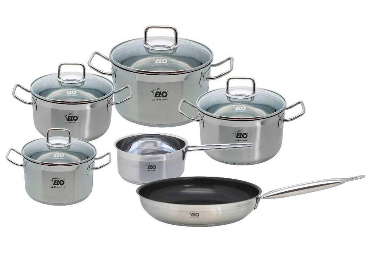 KOCHTOPFSET Profi Duo Therm 6-teilig  - Basics, Metall - ELO
