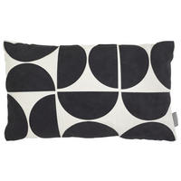 ZIERKISSEN  - Schwarz/Weiß, Basics, Textil (28/48/11cm) - Boltze Home