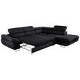 ECKSOFA in Webstoff Anthrazit  - Anthrazit, Design, Textil/Metall (280/235cm) - Hom`in