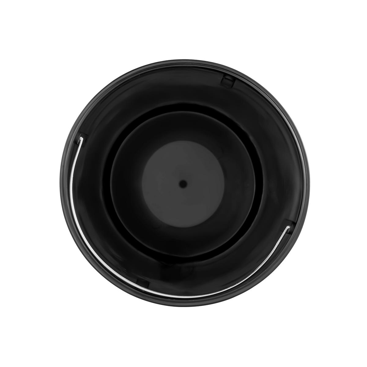 ABFALLEIMER 30 l  Metall  - Schwarz/Grau, MODERN, Kunststoff/Metall (33,5/60,5/29cm) - MID.YOU