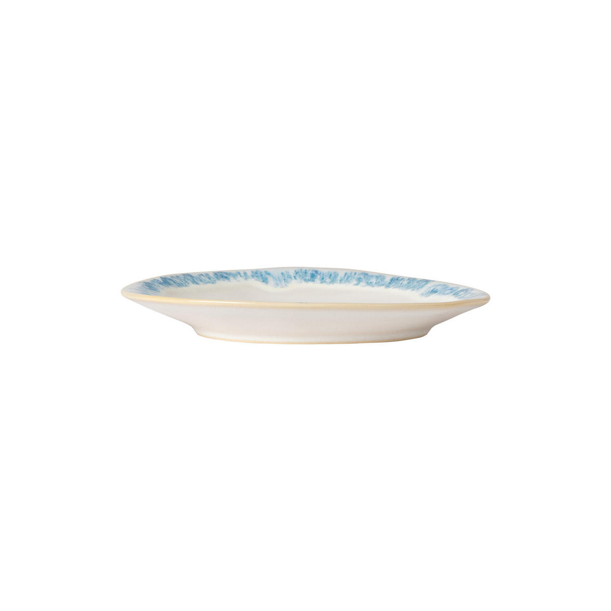 DESSERTTELLERSET Blau, Weiß Hochglanz 6-teilig 20 cm BRISA  - Blau/Weiß Hochglanz, Basics, Keramik (20cm) - Costa Nova