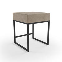 NACHTKÄSTCHEN 45/55/45 cm  in Beige  - Beige/Schwarz, Design, Textil/Metall (45/55/45cm) - Esposa