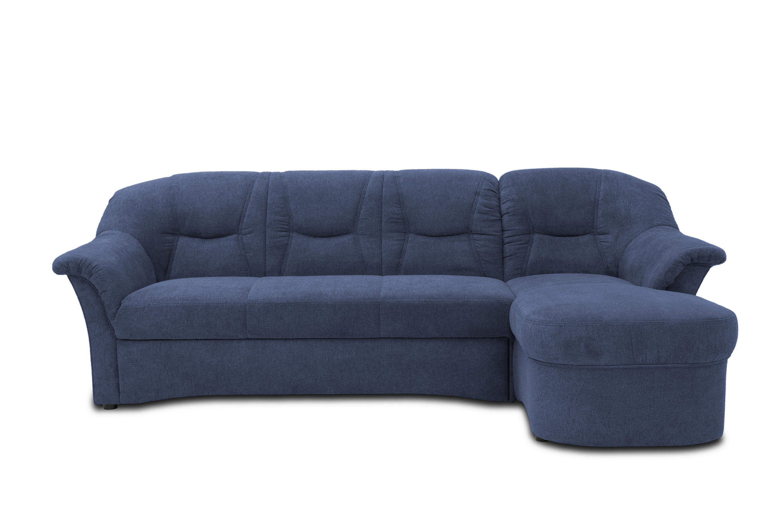 Ecksofa mit Schlaffunktion Sarafina Dunkelblau 232x146 cm