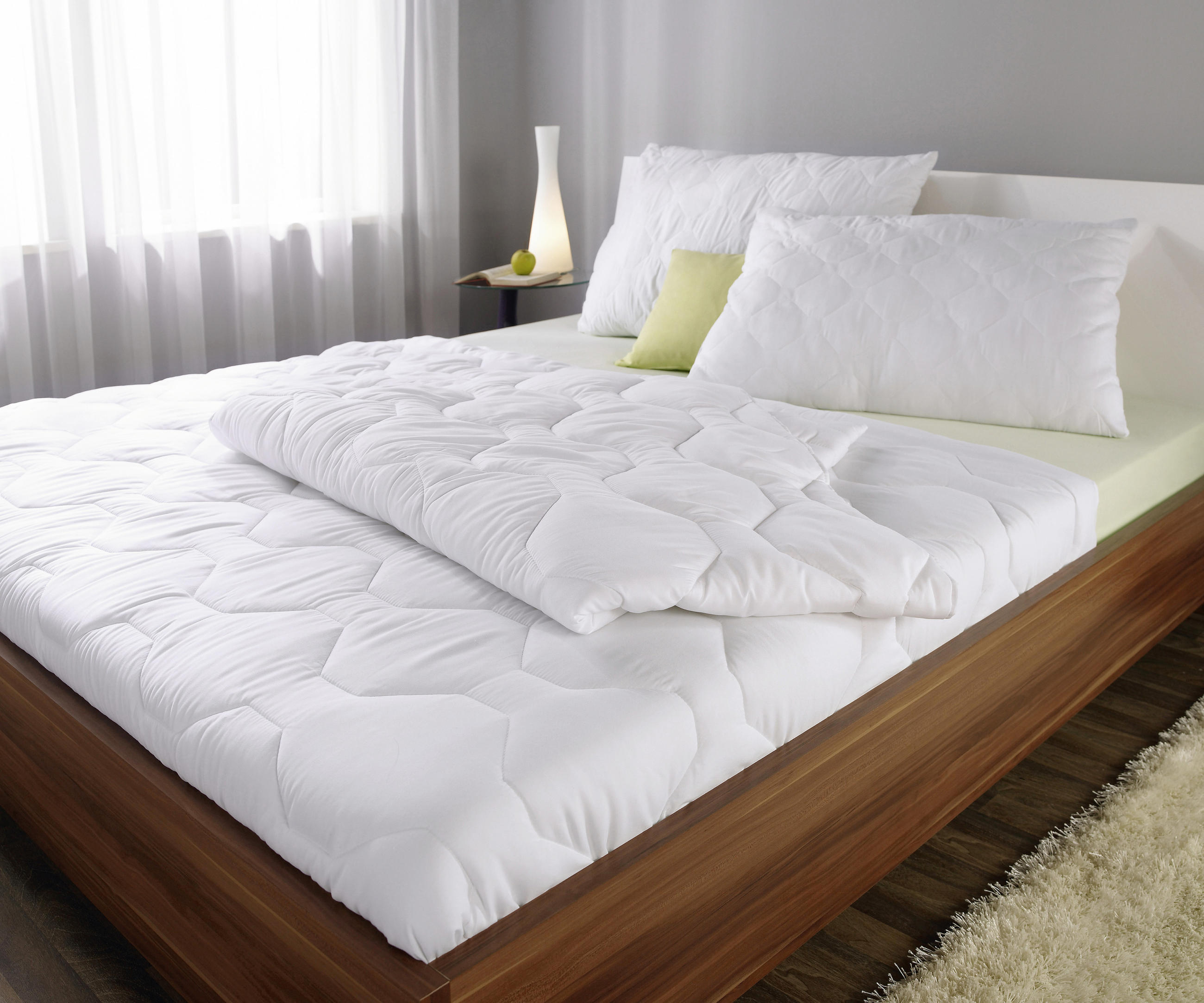 TÄCKE OCH KUDDE 220/50/210/60 cm  - vit, Basics, textil (220/50/210/60cm) - Boxxx