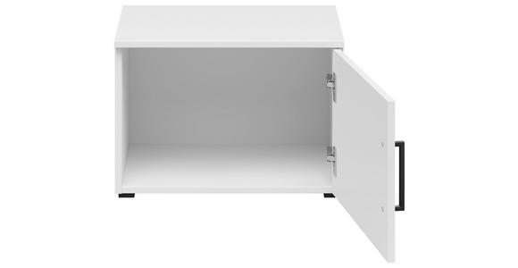 AUFSATZSCHRANK 50/35/40 cm - Schwarz/Weiß, MODERN, Holzwerkstoff/Kunststoff (50/35/40cm) - Carryhome