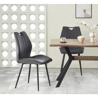 SET STOLICA  antracit  tekstil      - crna/antracit, Moderno, tekstil/metal (52/75/58cm) - MID.YOU