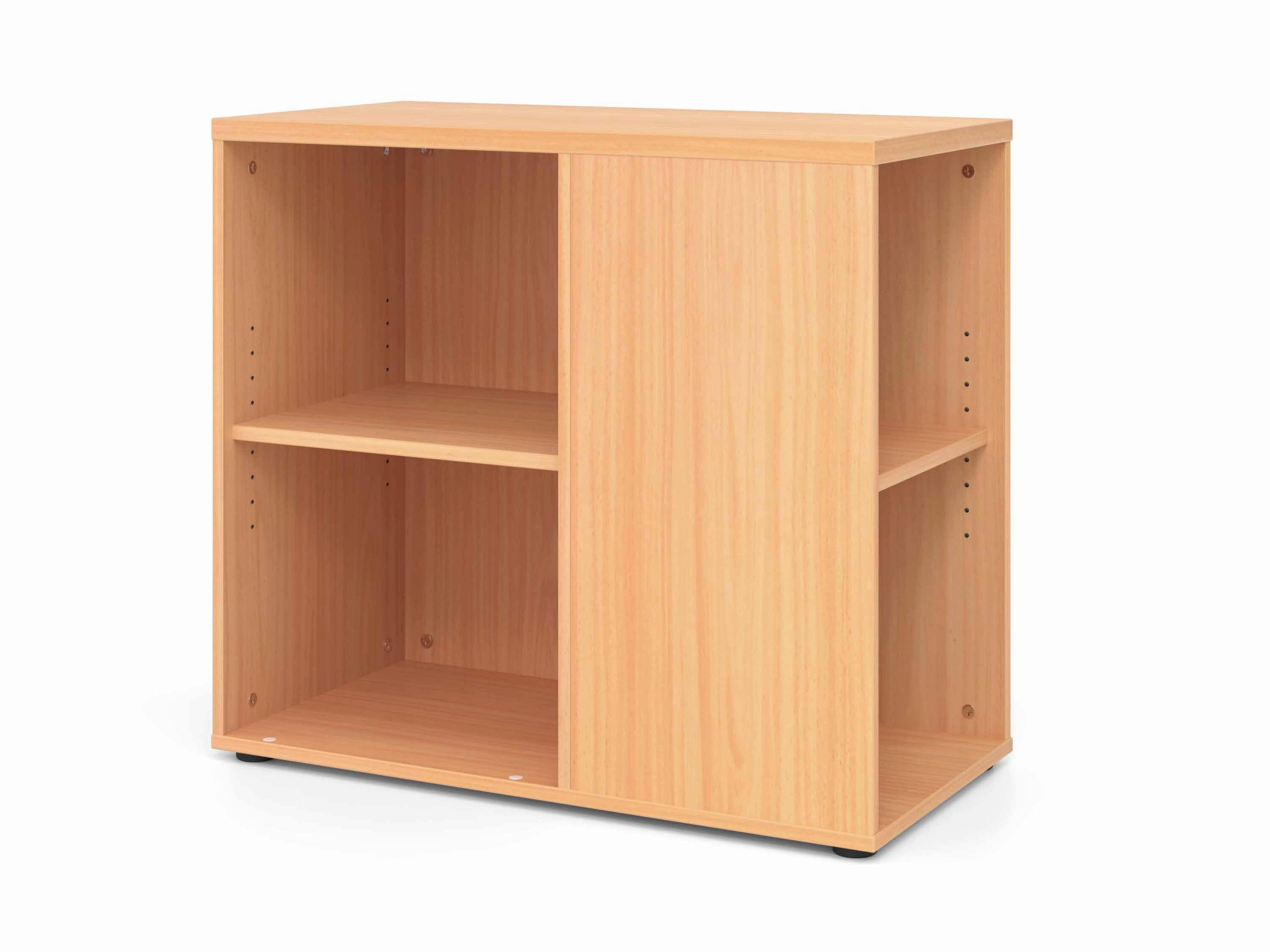 ANSTELLCONTAINER Buchefarben  - Buchefarben/Schwarz, KONVENTIONELL, Holzwerkstoff/Kunststoff (40/74/80cm) - Venda