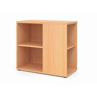 ANSTELLCONTAINER Buchefarben  - Buchefarben/Schwarz, KONVENTIONELL, Holzwerkstoff/Kunststoff (40/74/80cm) - Venda