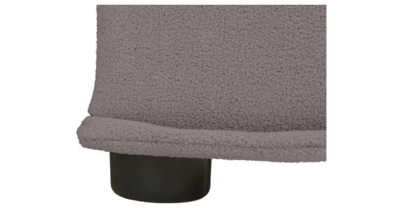 SCHLAFSOFA mit Liegefunktion, Schlafen auf Sitzhöhe, Rücken echt Webstoff Dunkelgrau - Dunkelgrau/Schwarz, KONVENTIONELL, Kunststoff/Textil (256/83/115cm) - Carryhome
