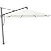 AMPELSCHIRM 400x400 cm Weiß  - Anthrazit/Weiß, KONVENTIONELL, Textil/Metall (400/400cm) - Glatz
