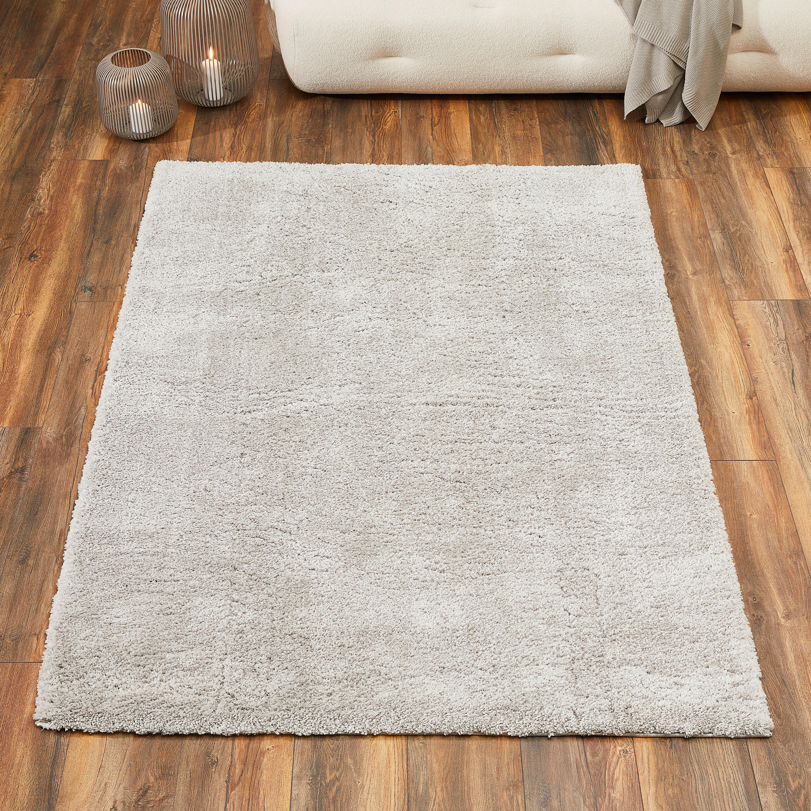 Thumbnail - Novel Hochflorteppich, Grau, Textil, rechteckig, 70x140 cm, Oeko-Tex® Standard 100, Teppiche & Böden, Teppiche, Hochflor...