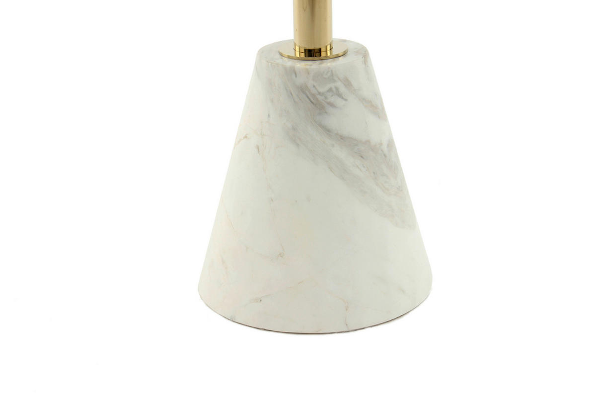 BEISTELLTISCH in Stein, Glas  - Design, Glas/Stein (46/54cm) - Kayoom