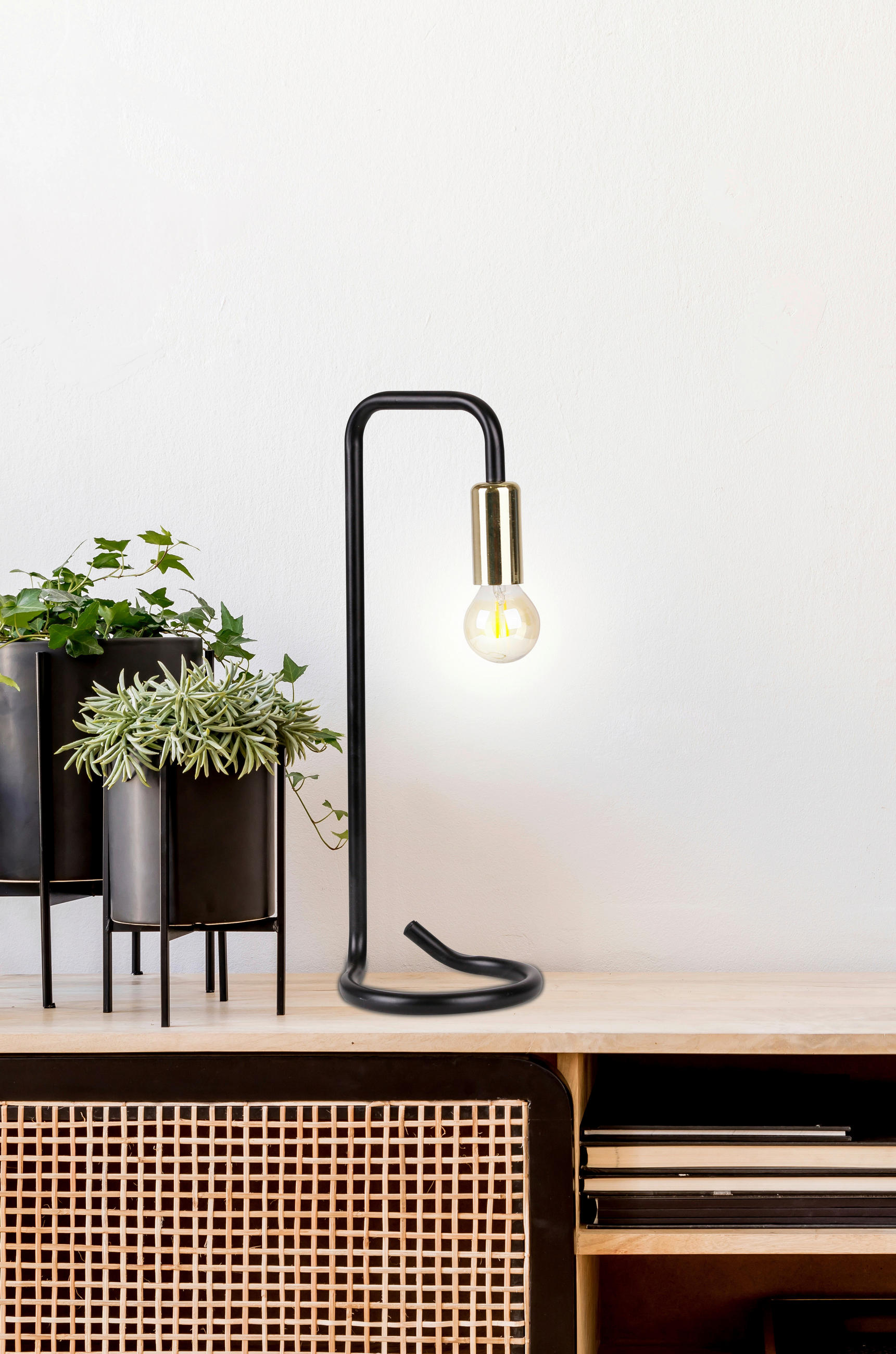 BORDSLAMPA 13,5/12/37 cm   - Design, metall (13,5/12/37cm)