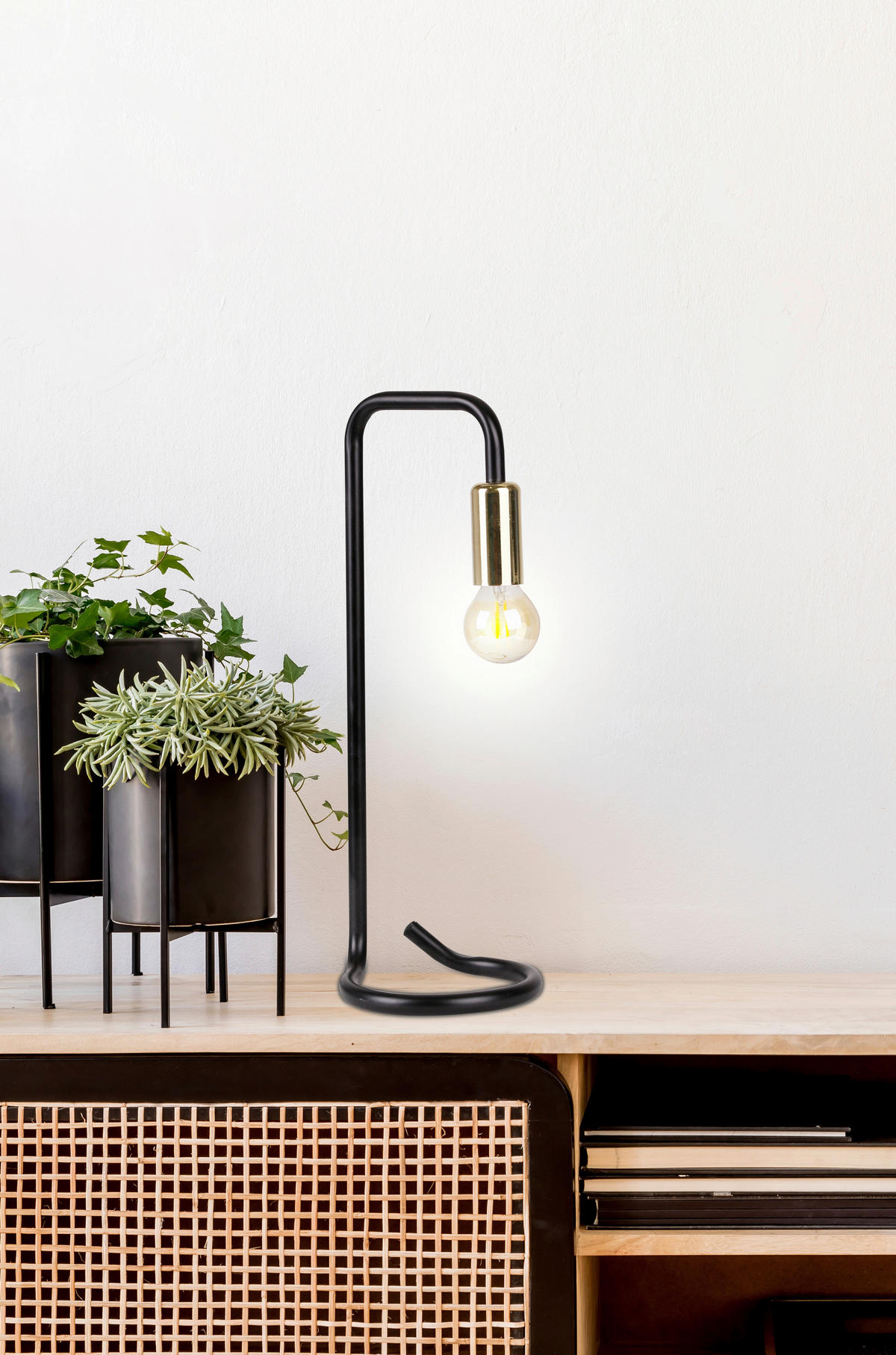 BORDSLAMPA 13,5/12/37 cm   - Design, metall (13,5/12/37cm)