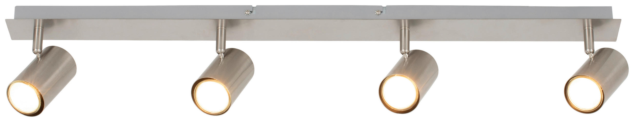 DECKENLEUCHTE 85/15/10,5 cm   - Nickelfarben, Trend, Metall (85/15/10,5cm) - Novel