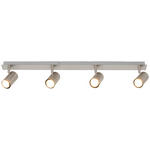 DECKENLEUCHTE    85/15/10,5 cm  - Nickelfarben, Trend, Metall (85/15/10,5cm) - Novel