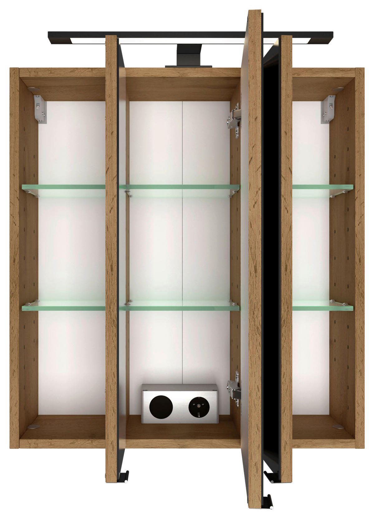 BADEZIMMER  in 90 cm  - Eichefarben, MODERN, Holzwerkstoff (90cm) - Held