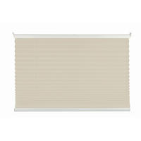 PLISSEE  halbtransparent   100/130 cm   - Sandfarben, Basics, Textil (100/130cm)