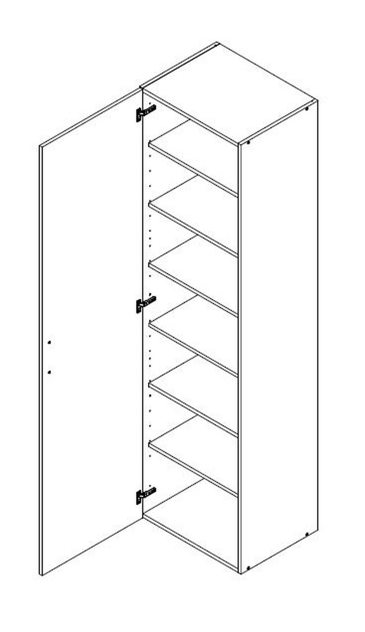 SKŘÍŇ NA ODĚV, bílá, barvy dubu, 40/185/40 cm - bílá/barvy dubu, Design, kompozitní dřevo/plast (40/185/40cm) - Xora