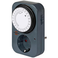 ZEITSCHALTUHR - Anthrazit, Basics, Kunststoff (7/8/12cm) - Brennenstuhl