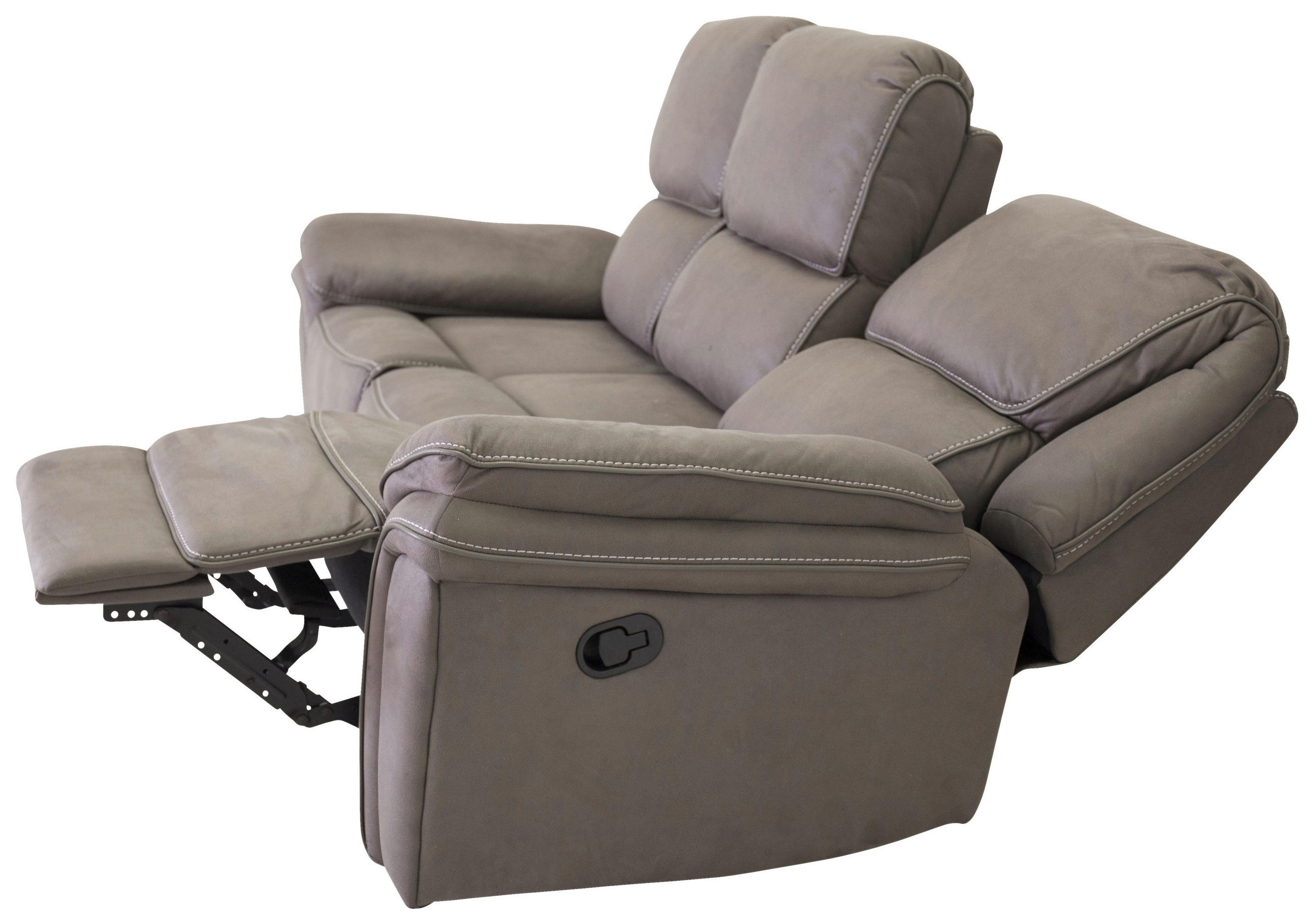 Thumbnail - Livetastic 3-Sitzer-Sofa, Grau, Metall, Textil, 206x96x98 cm, Wohnzimmer, Sofas & Couches, Sofas, 3-Sitzer Sofas