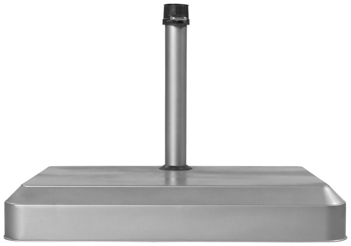 SONNENSCHIRMSTÄNDER Zement Silberfarben  - Silberfarben, KONVENTIONELL, Kunststoff/Stein (49/7,5/28cm) - Doppler