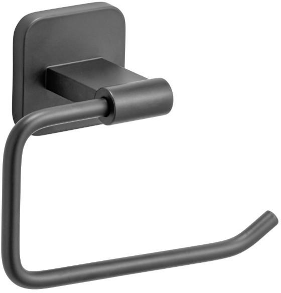 Toilettenpapierhalter Porto Black Schwarz, Wandmontag