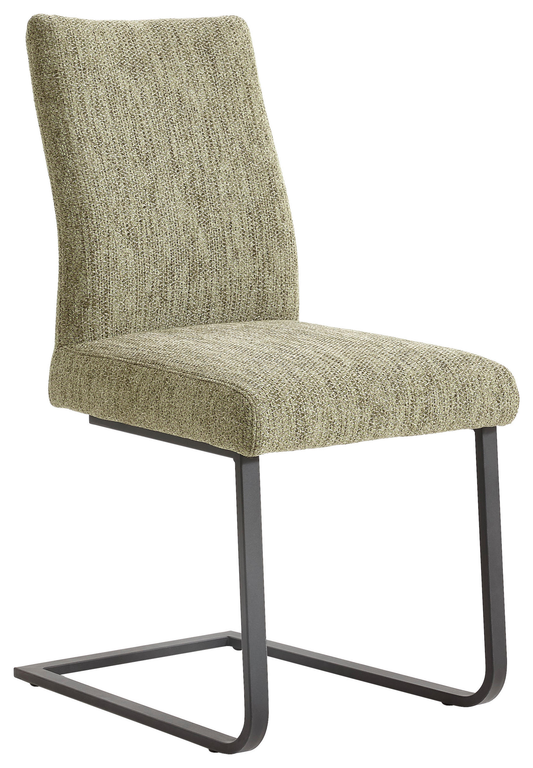 SCHWINGSTUHL  in Stahl Chenille  - Schwarz/Hellgrün, Design, Textil/Metall (47/93/58cm) - Dieter Knoll