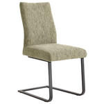 SCHWINGSTUHL  in Stahl Chenille  - Schwarz/Hellgrün, Design, Textil/Metall (47/93/58cm) - Dieter Knoll