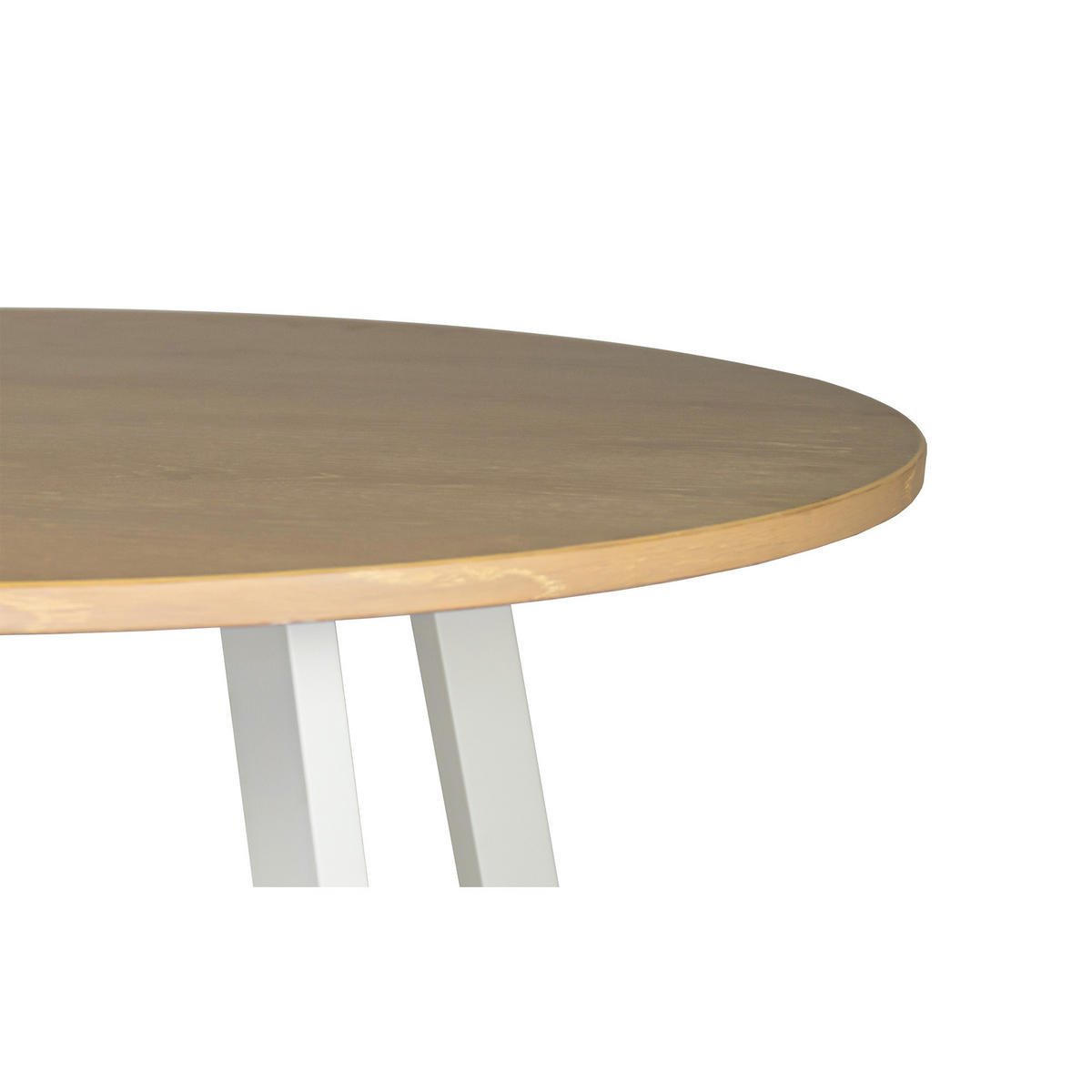 SOFFBORD i trä 115/115/45 cm  - vit/ek Bianco, Modern, metall/trä (115/115/45cm) - Niels Andersson
