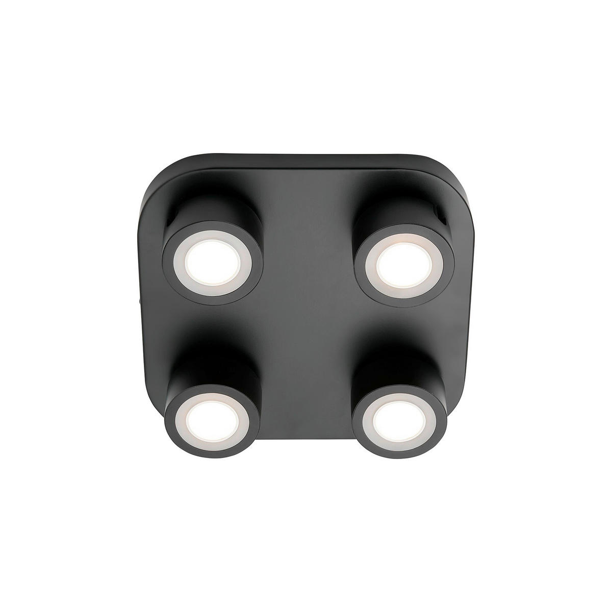 DECKENLEUCHTE Clyde 7.5/28/28 cm  - Schwarz, Design, Metall (7.5/28/28cm) - Nordlux
