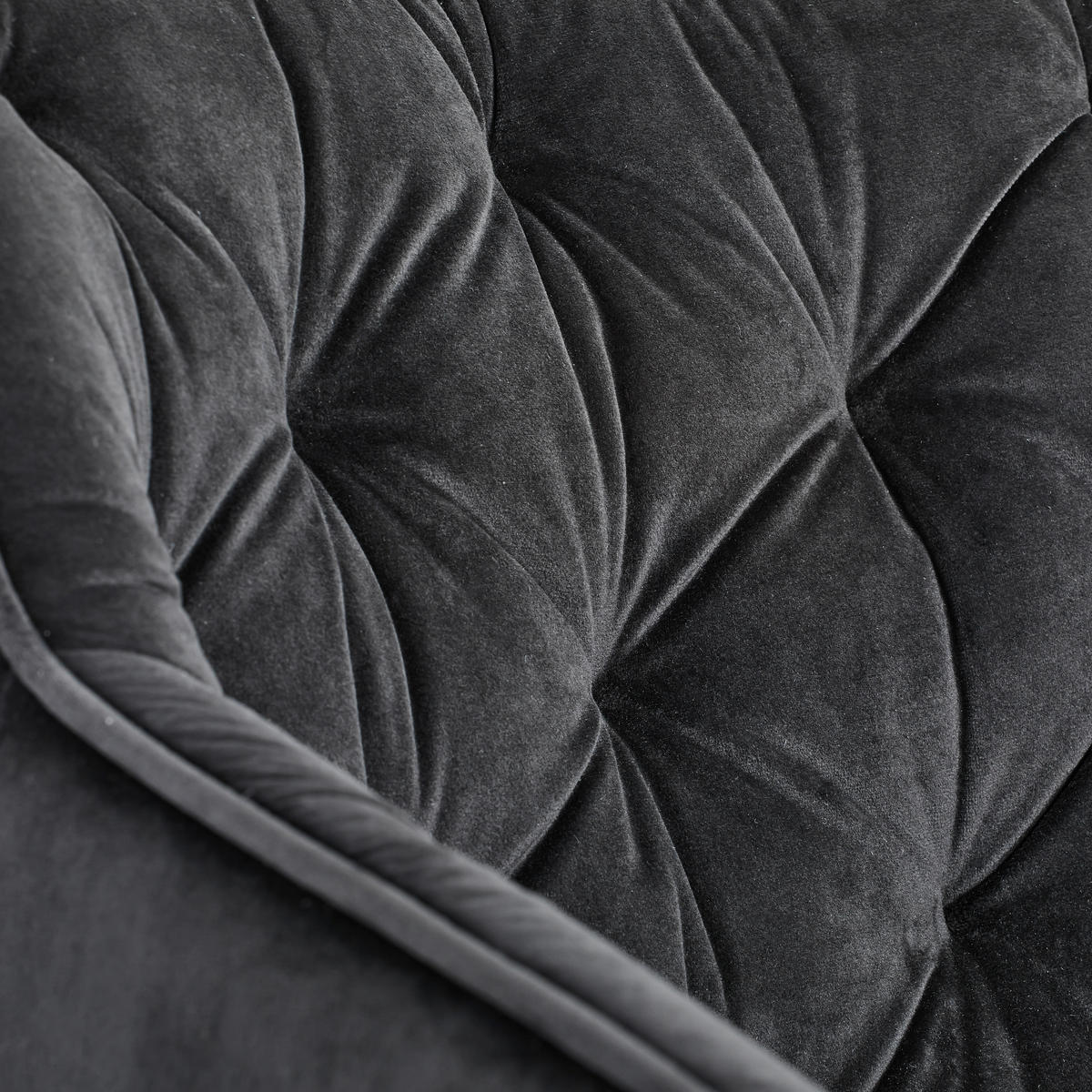 ARMLEHNSTUHL-SET 2 Stück  in Eisen Samt  - Schwarz, MODERN, Holz/Textil (58/83/63cm) - Livetastic