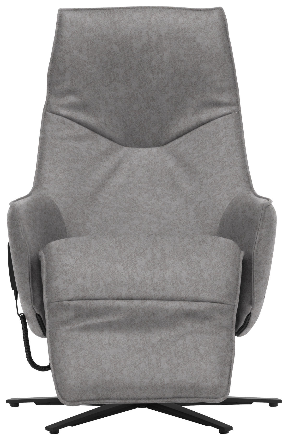 RELAXSESSEL in Leder Hellgrau  - Anthrazit/Hellgrau, Design, Leder/Metall (70/85/112cm) - Himolla Komfortklass