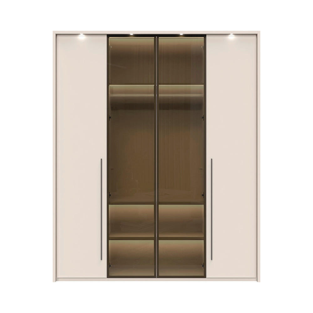 ORMAR SA KLASIČNIM VRATIMA  187/226/60 cm  - Dizajnerski, staklo/metal (187/226/60cm)