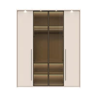 ORMAR SA KLASIČNIM VRATIMA  187/226/60 cm  - Dizajnerski, staklo/metal (187/226/60cm)