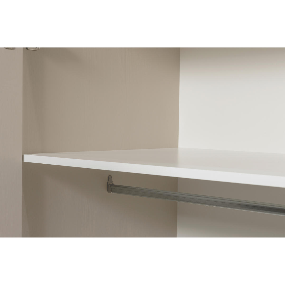 DREHTÜRENSCHRANK 94/195/53 cm,  in Grau, 2-türig  - Grau, Basics, Holz (94/195/53cm) - MID.YOU