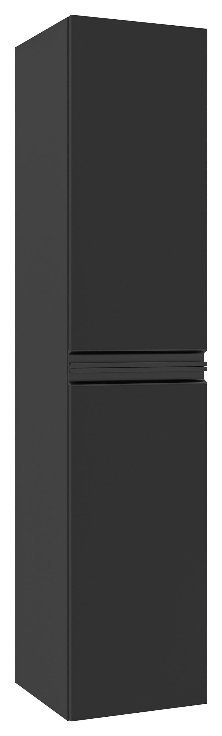 MIDISCHRANK 40/170/40 cm  - Schwarz, MODERN, Holzwerkstoff/Metall (40/170/40cm) - MID.YOU