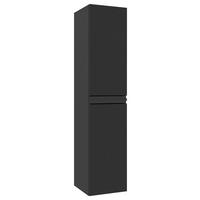MIDISCHRANK 40/170/40 cm  - Schwarz, MODERN, Holzwerkstoff/Metall (40/170/40cm) - MID.YOU