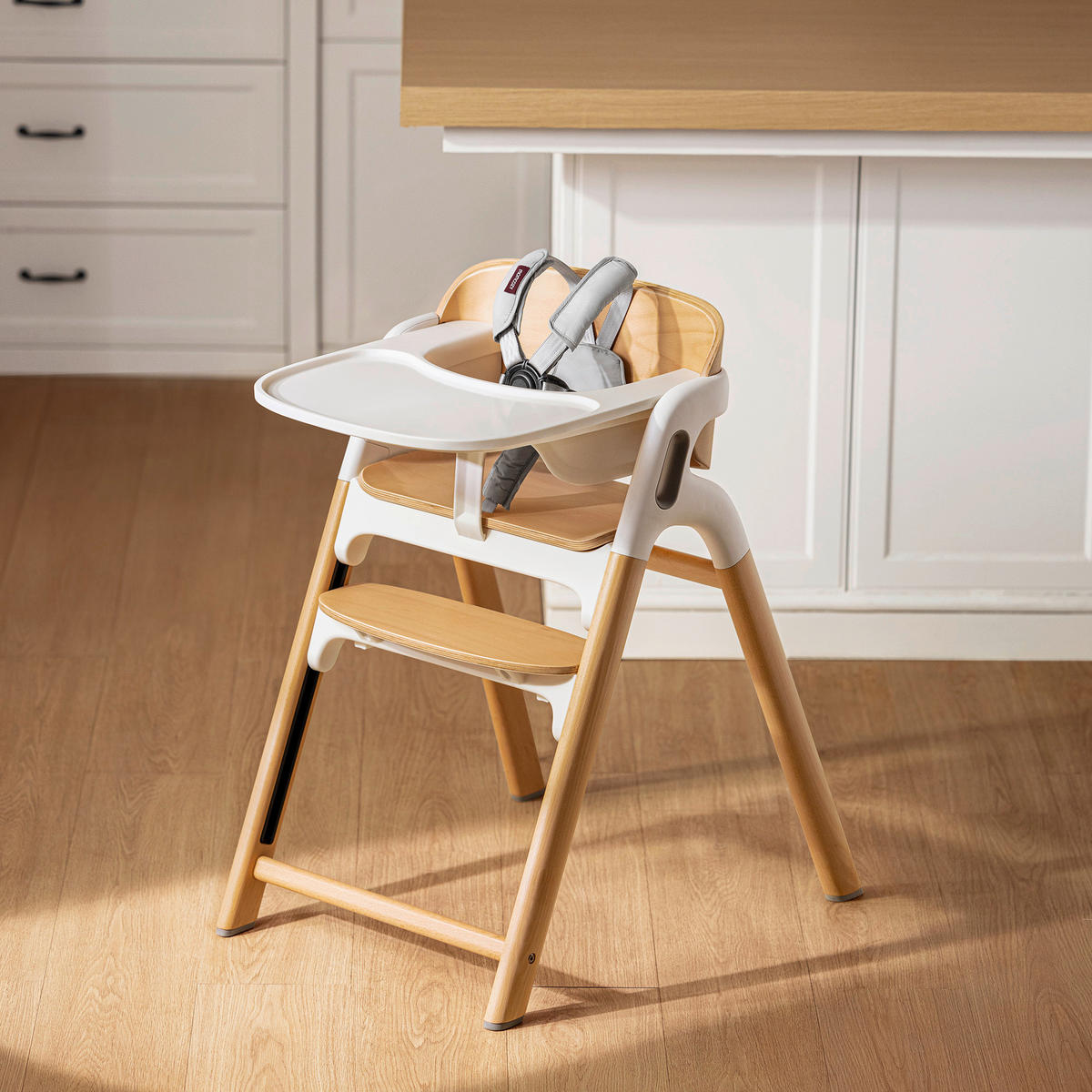 KOMBIHOCHSTUHL Hochstuhl  - Hellbraun, Basics, Holz (71,1/79,5/56,2cm) - Momcozy