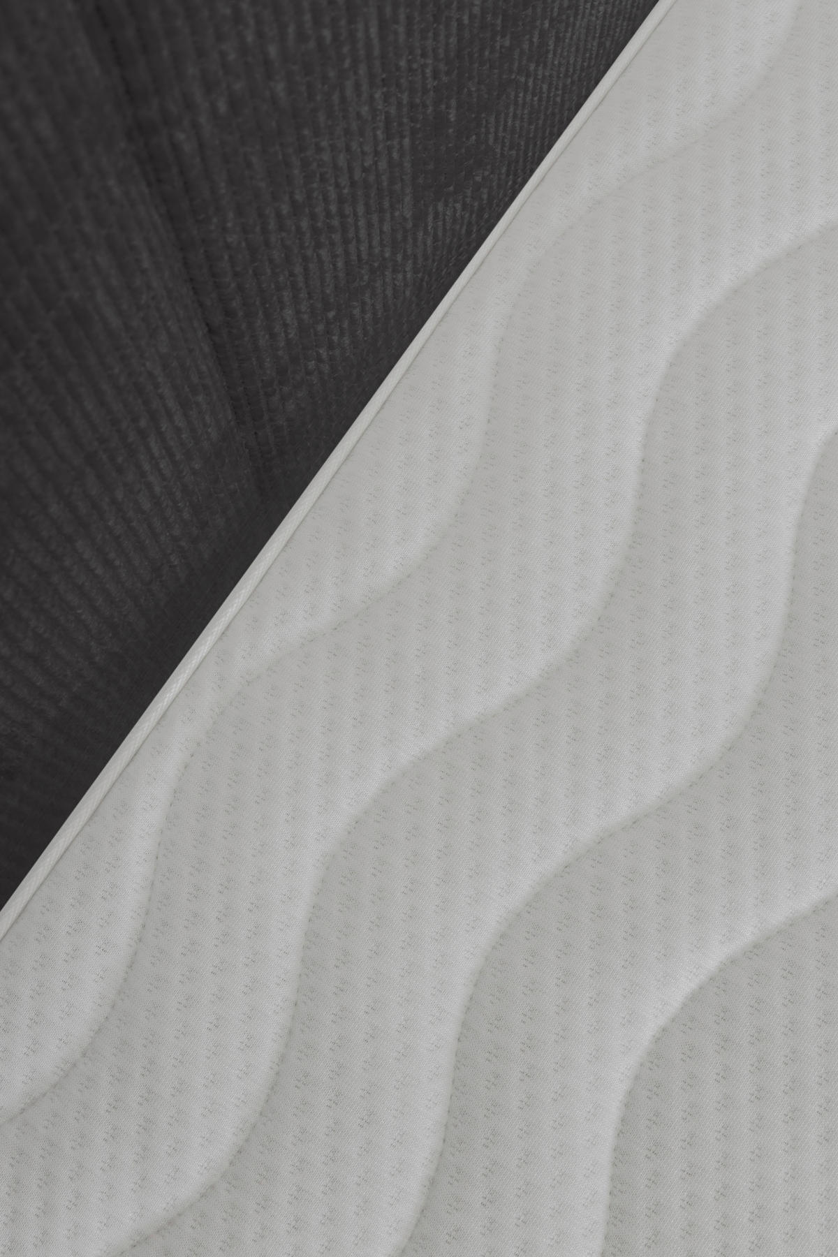 BOXSPRINGBETT 140/200 cm  in Anthrazit  - Anthrazit/Schwarz, Design, Textil/Metall (140/200cm) - Welnova