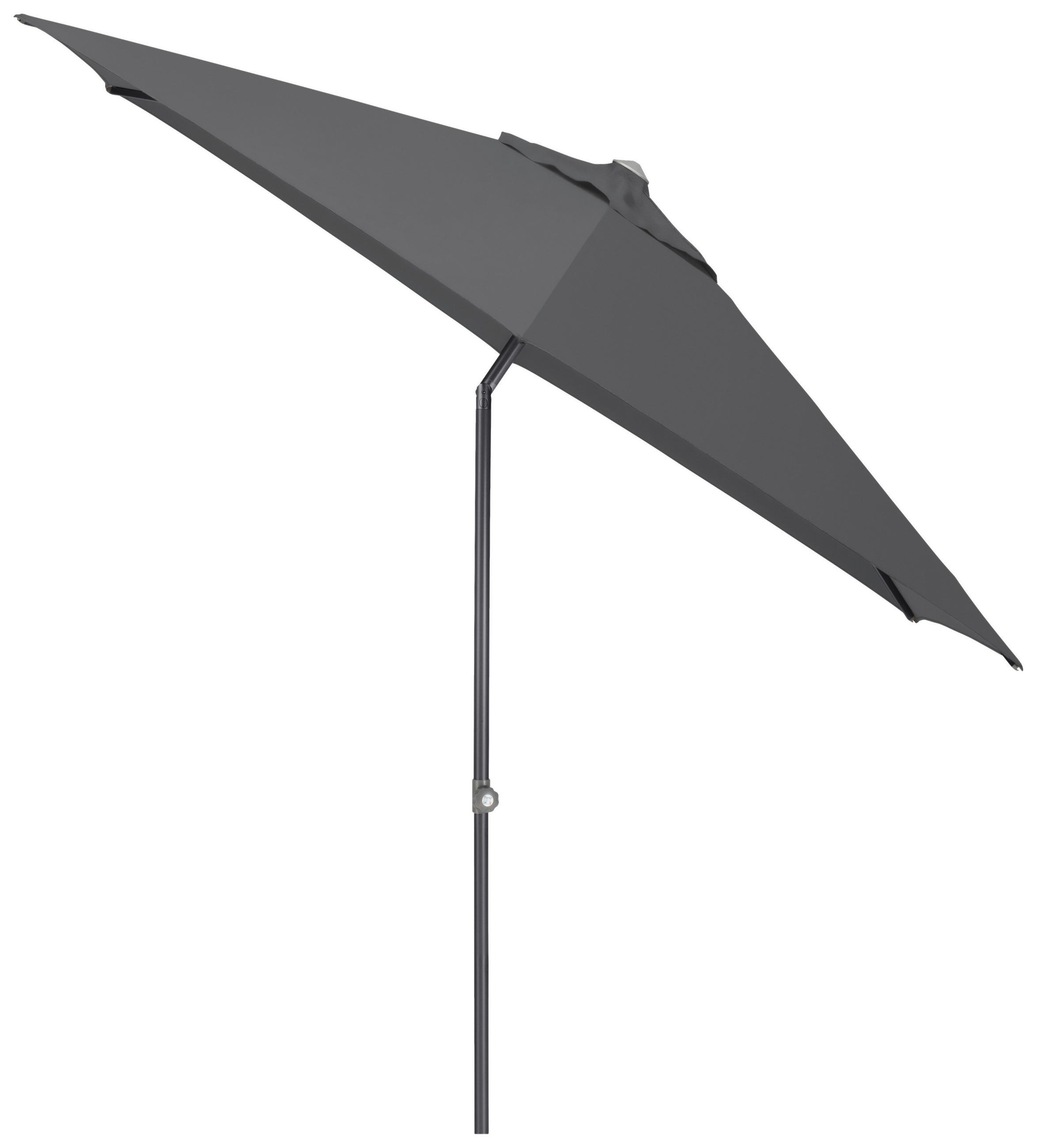 SONNENSCHIRM 300 cm Anthrazit  - Anthrazit, Basics, Textil/Metall (300cm) - Kettler