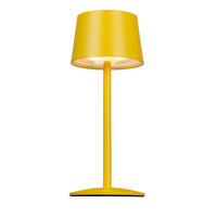 AKKU-TISCHLEUCHTE 9/22 cm  - Gelb, Basics, Metall (9/22cm) - Novel