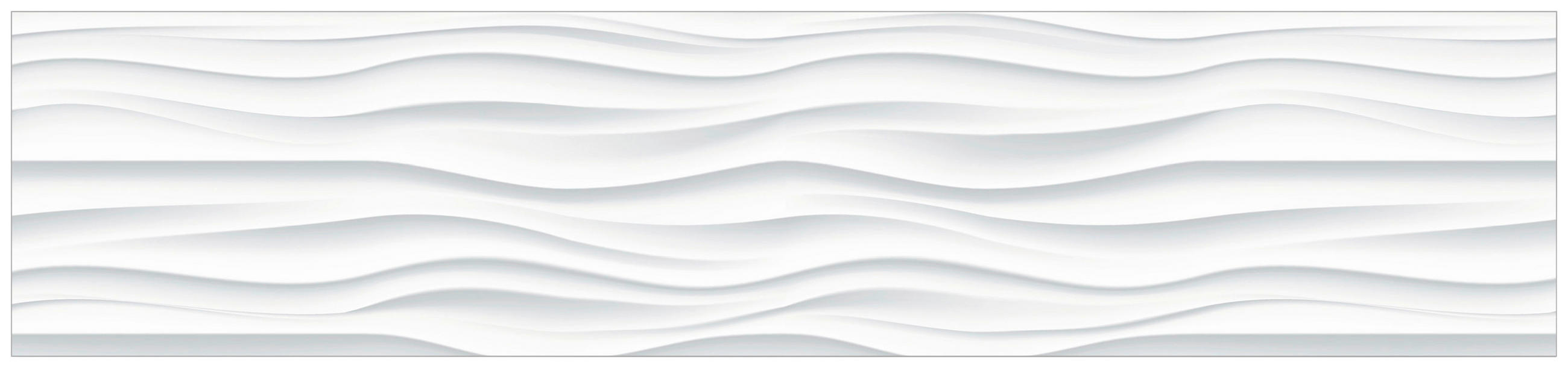 Fani Küchenrückwand Smart - Glas Weiß, 240x53.7x0.6 cm