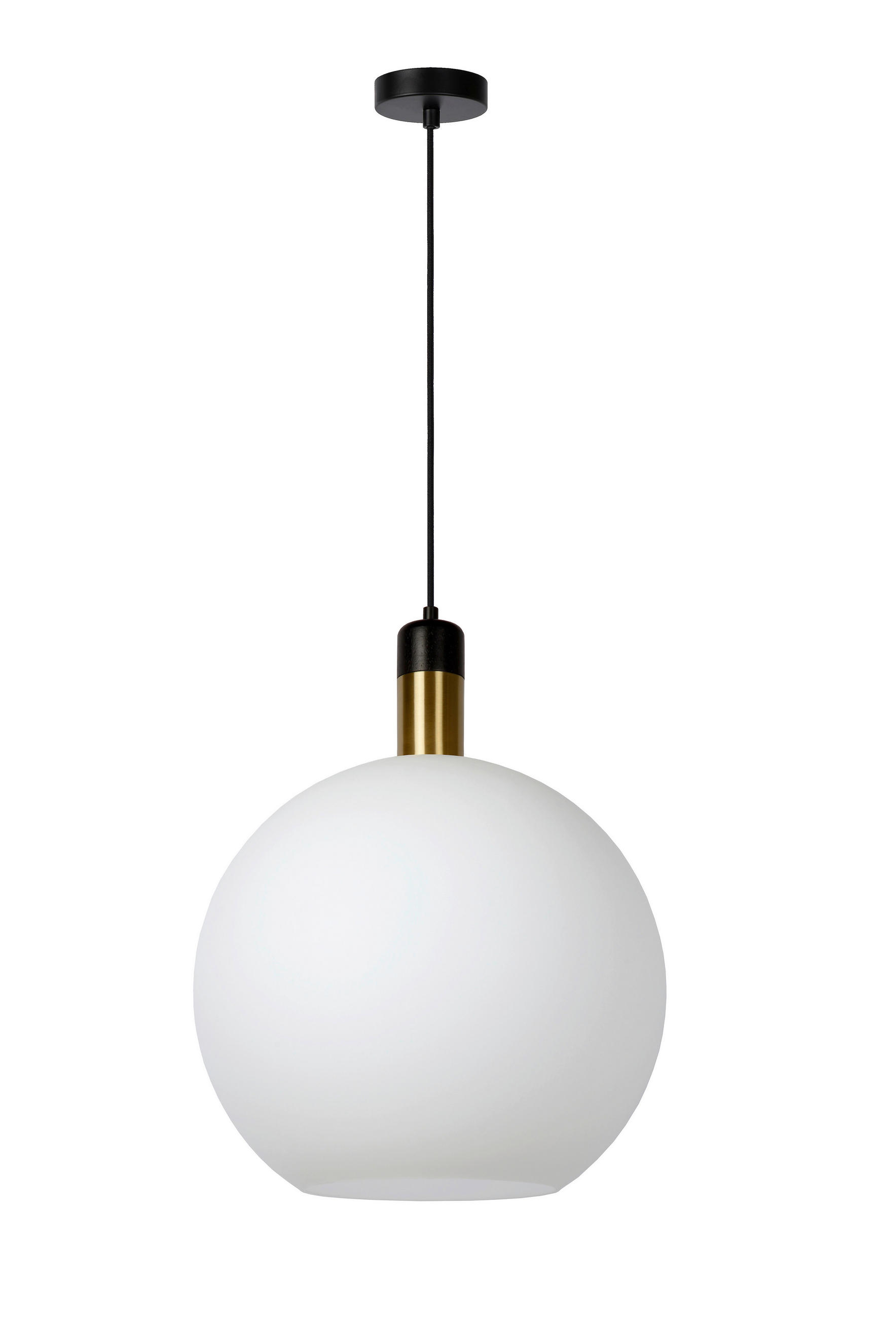 HÄNGELEUCHTE Julius 40/40/130 cm   - Weiß, Basics, Glas (40/40/130cm) - Lucide