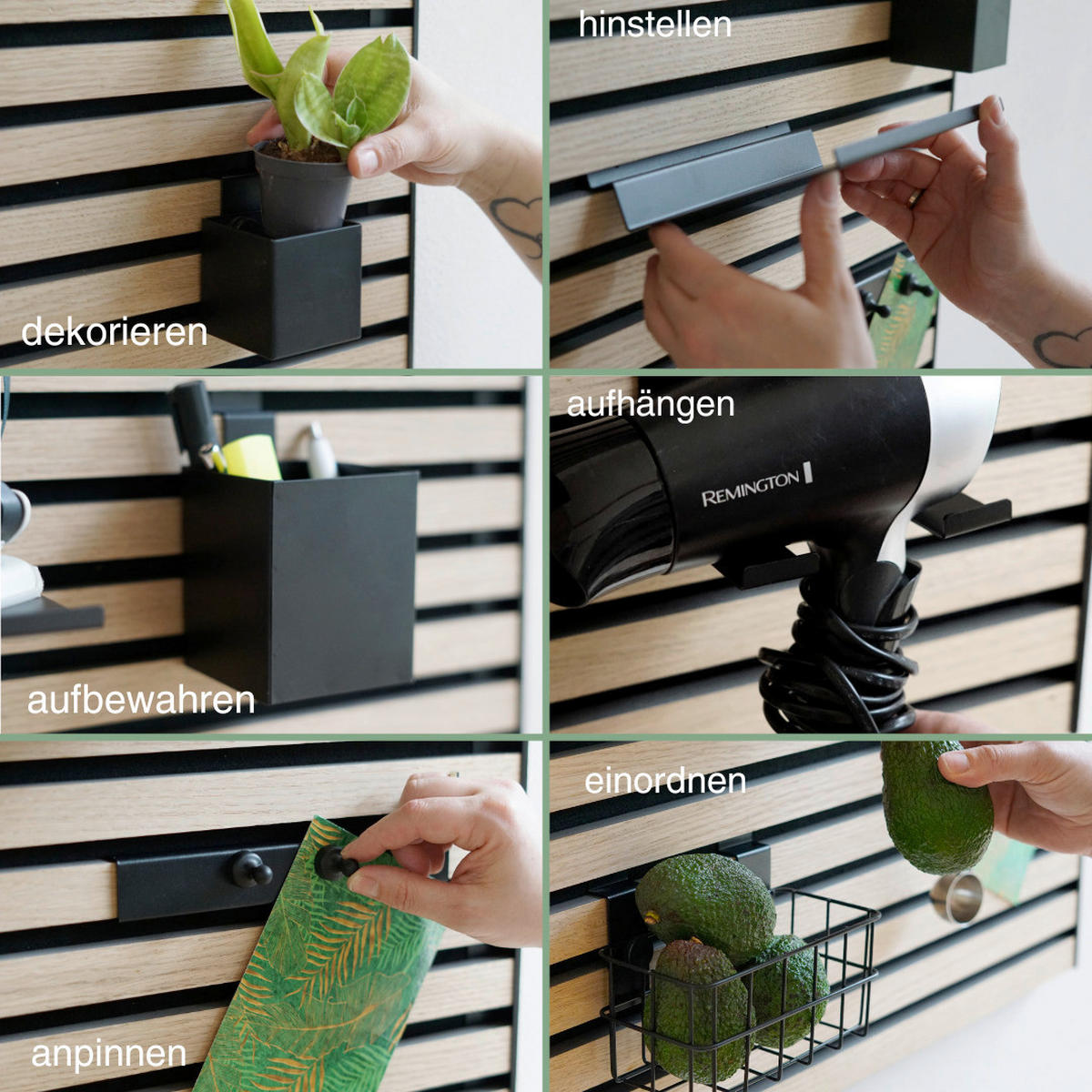 KÜCHEN-ORGANIZER-SET  - Schwarz, Basics, Metall (1,2kg)