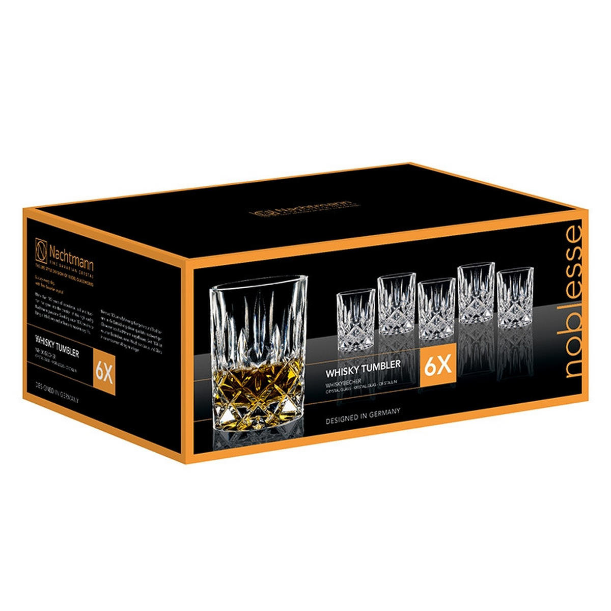 WHISKY-GLÄSERSET Noblesse  6-teilig  - Transparent, LIFESTYLE, Glas (8,2/9,8cm) - Nachtmann